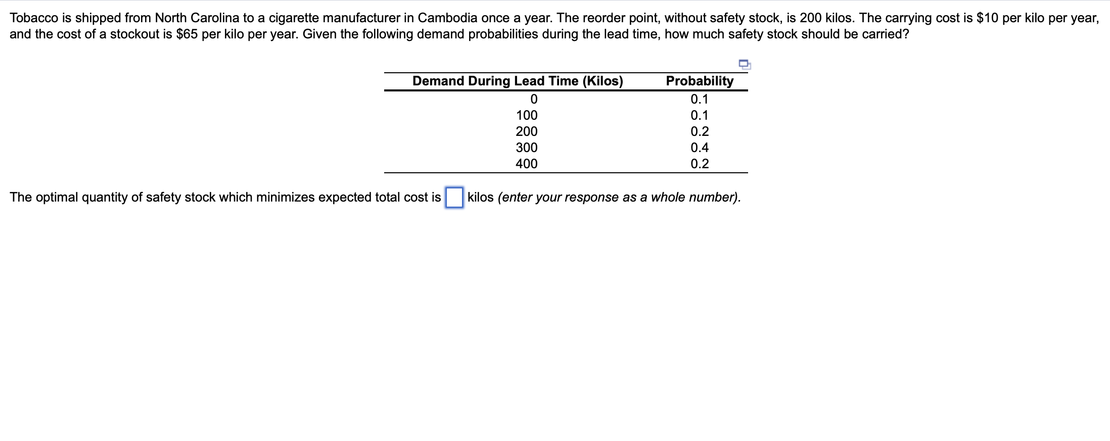 Solved Tobacco is shipped from North Carolina to a cigarette
