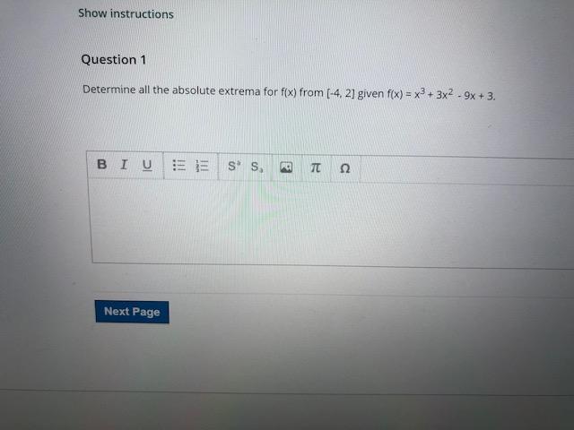 Absolute extrema image