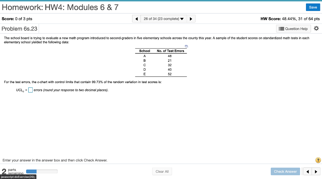 Solved Homework: HW4: Modules 6 & 7 Save Score: 0 of 3 pts | Chegg.com