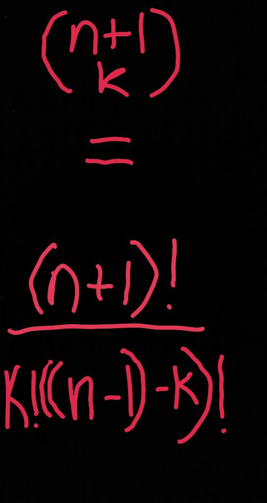 Solved (144) ill (n+1)! Kin- KIKIN =D-K) | Chegg.com