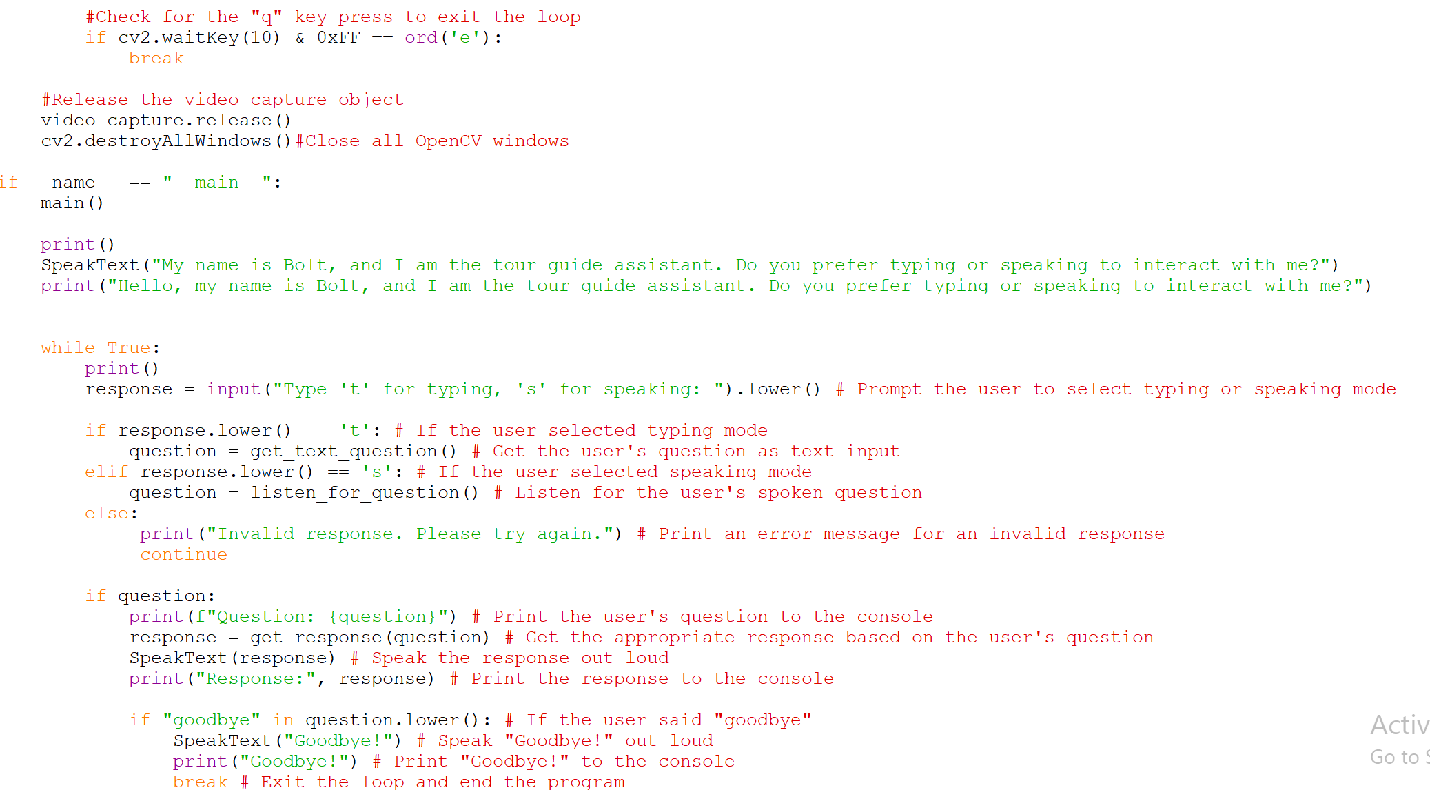 Solved Create an ARCHITECTURE DIAGRAM for this python code | Chegg.com