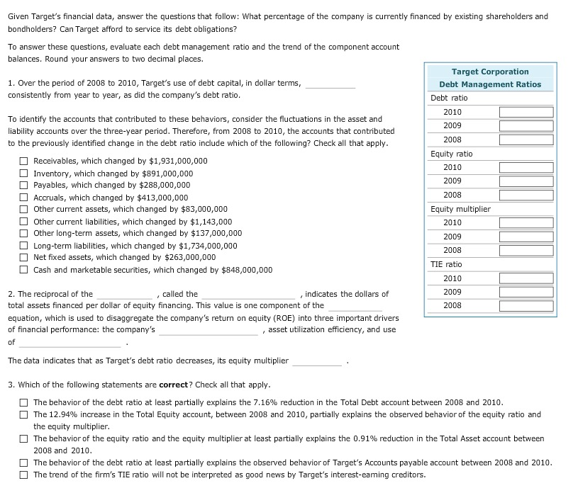 A Financial Ratio Analysis of Target Corporation An