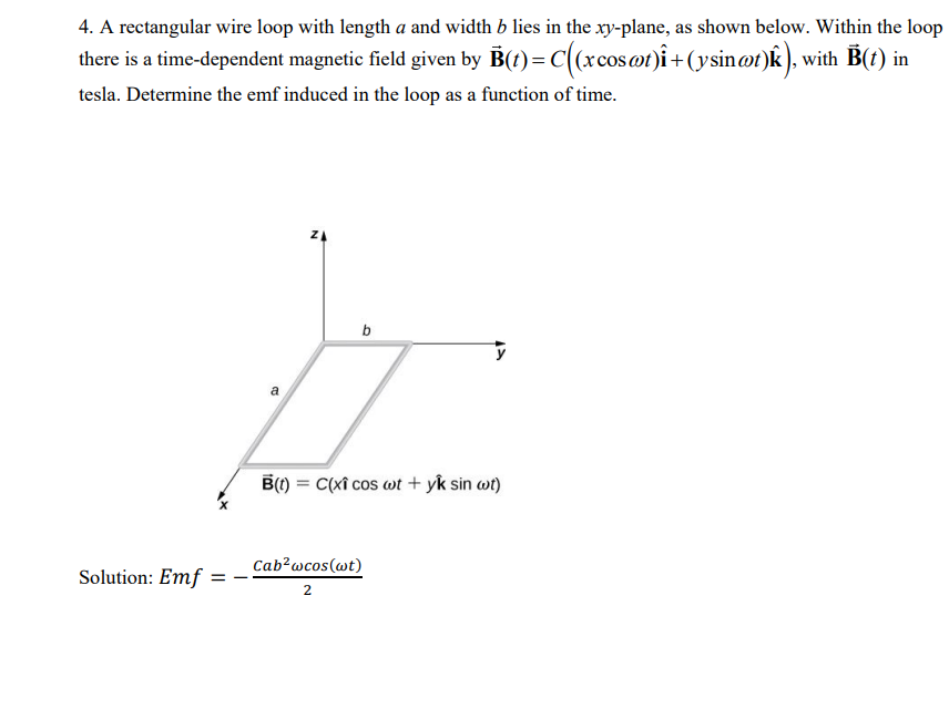Solved 2. Direction of Emf: The accompanying figure shows a | Chegg.com