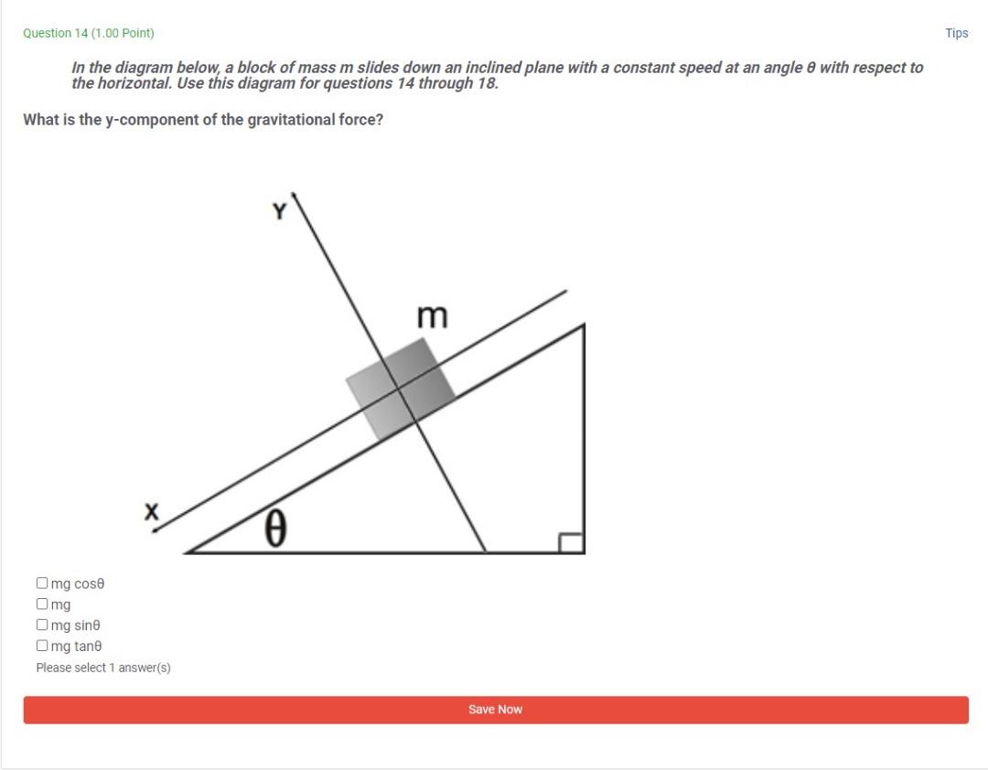 Solved In The Diagram Below, A Block Of Mass M Slides Down | Chegg.com