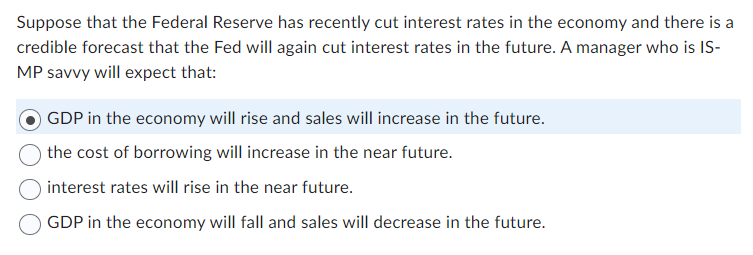 Solved Suppose That The Federal Reserve Has Recently Cut | Chegg.com