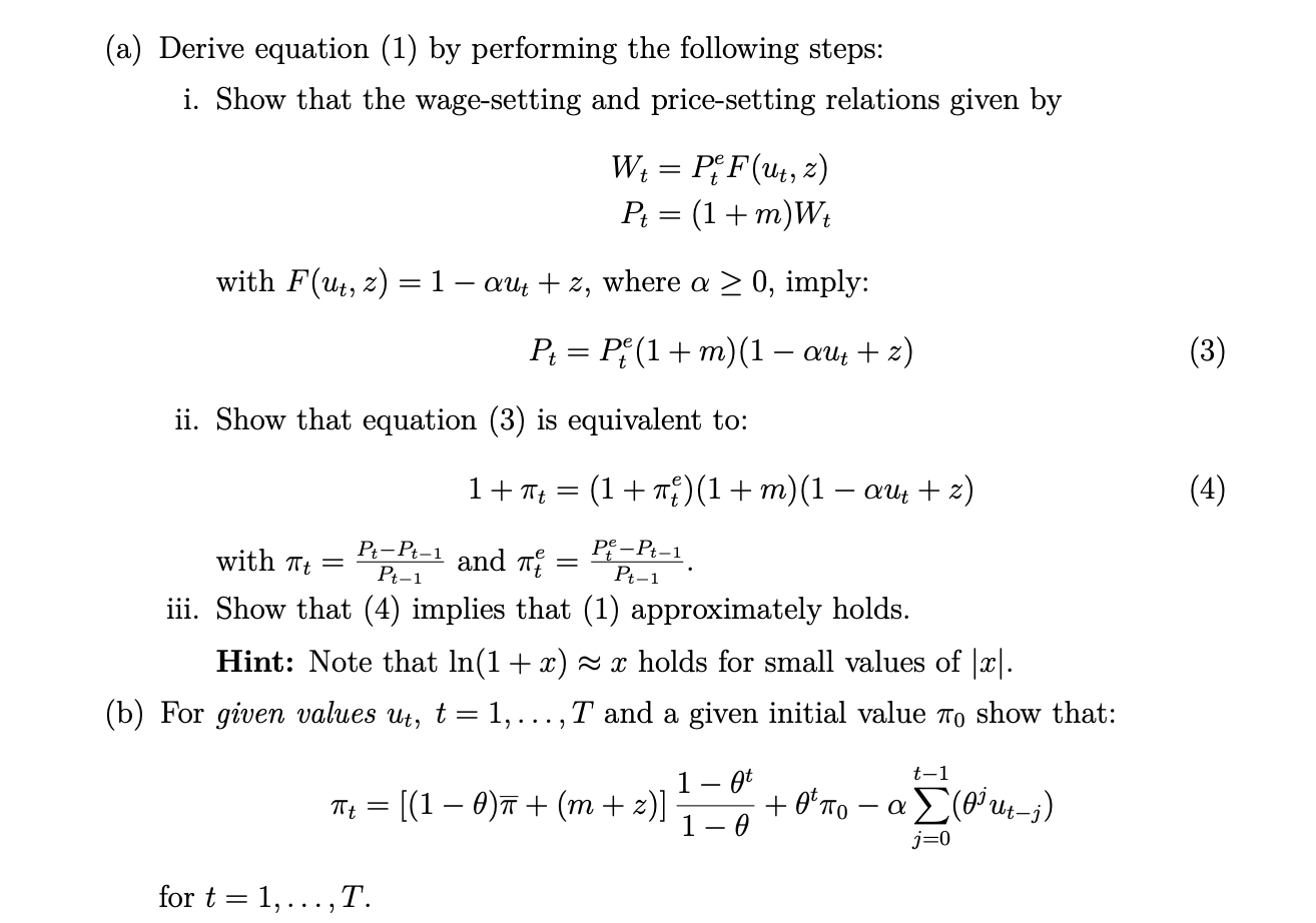 Solved .4) This exercise considers the | Chegg.com