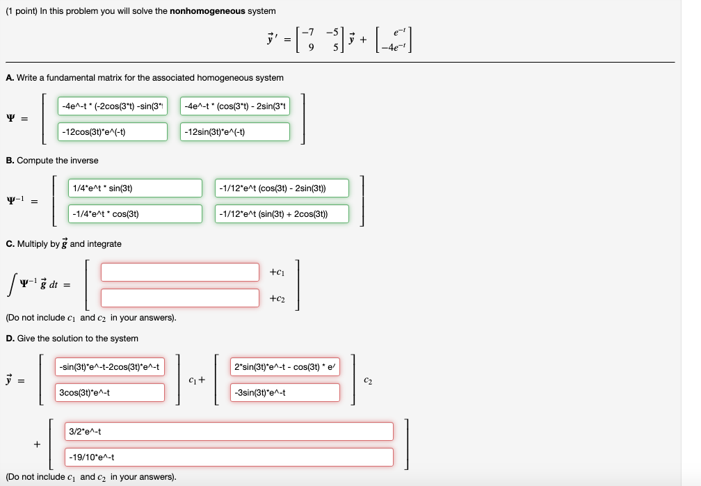 Solved I've Solved A And B, Need Help With The Answers For C | Chegg.com