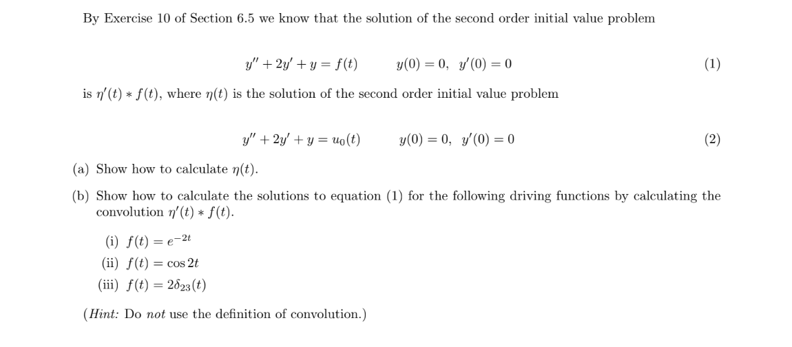 Solved By Exercise 10 of Section 6.5 we know that the | Chegg.com