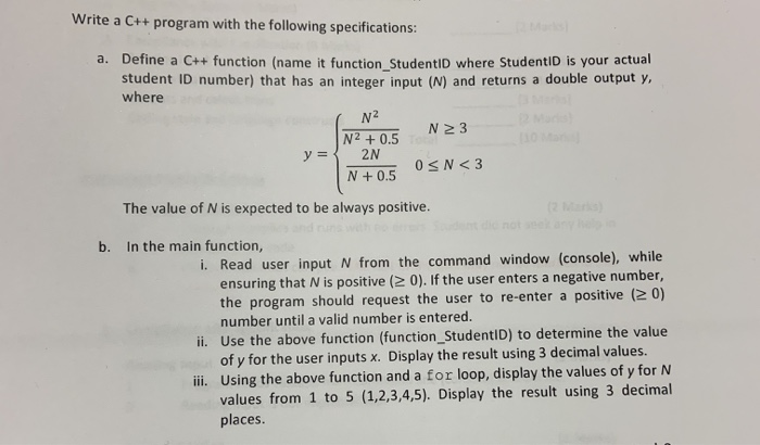 Solved Write a C++ program with the following | Chegg.com