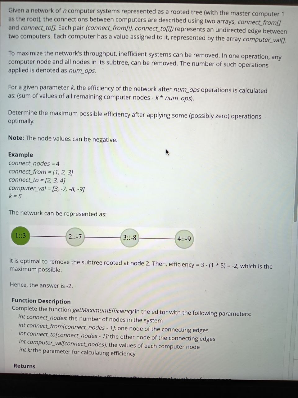 Solved Given a network of n ﻿computer systems represented as | Chegg.com