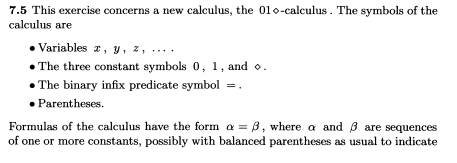 7.5 This exercise concerns a new calculus, the | Chegg.com