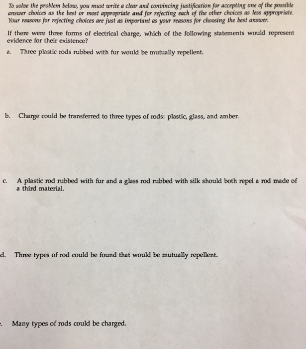 Solved To solve the problem below, you must write a clear | Chegg.com