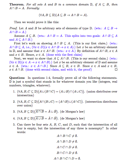 Solved Solve the following proofs: Proving set identities. | Chegg.com