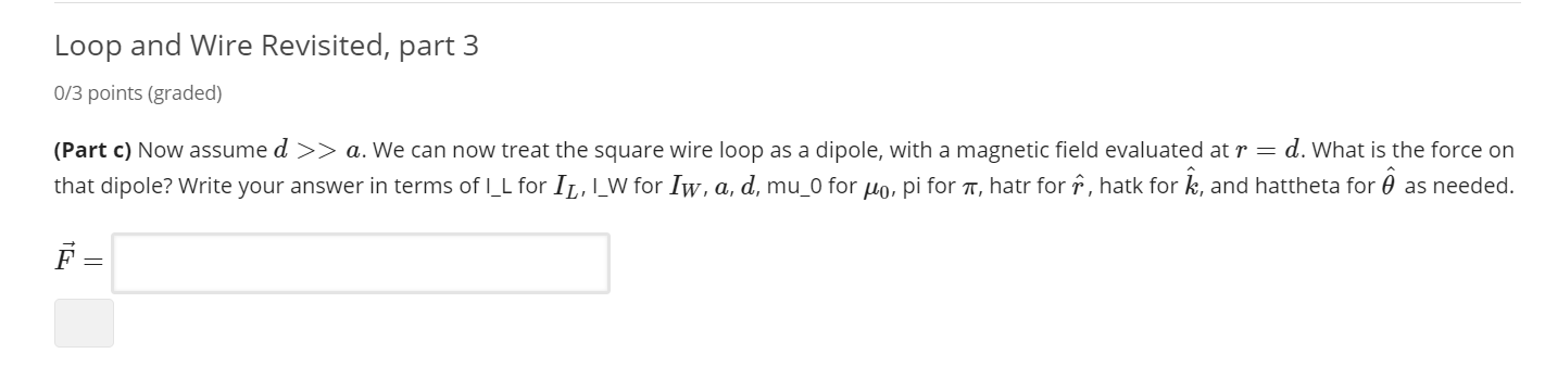 Solved Loop And Wire Revisited 收藏此页 Loop And Wire Rev Chegg Com