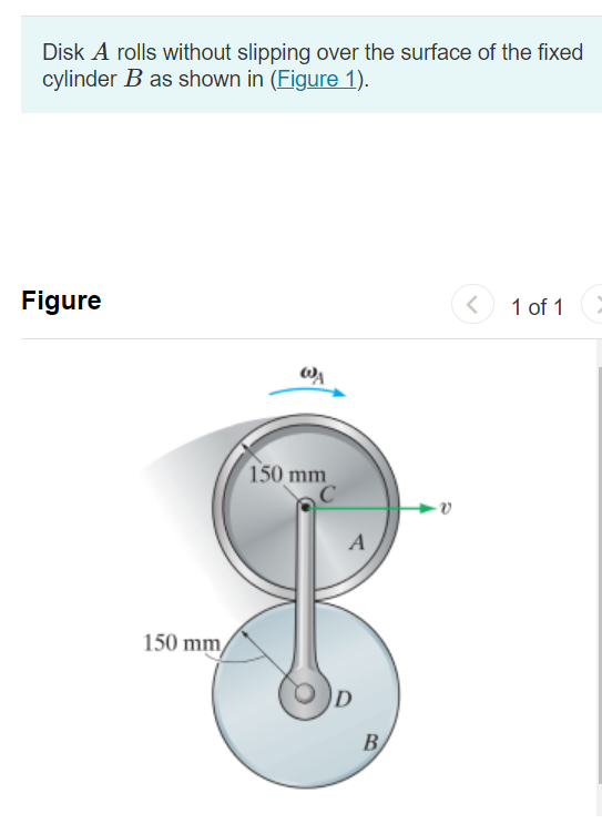 Solved Disk A rolls without slipping over the surface of the | Chegg.com