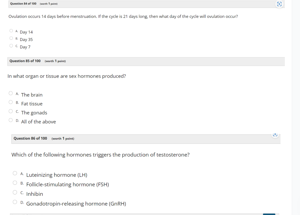 Solved Questions 81 to 90 10 All multiple choice questions | Chegg.com