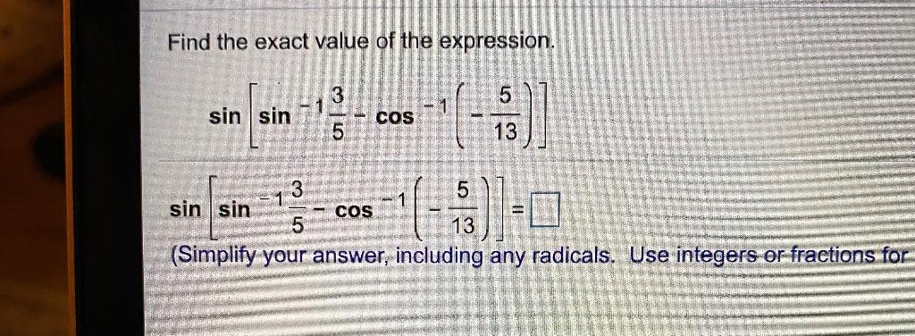 q21 find the value of 1 33 sin cos 5