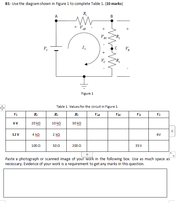 Solved B1- Use the diagram shown in Figure 1 to complete | Chegg.com