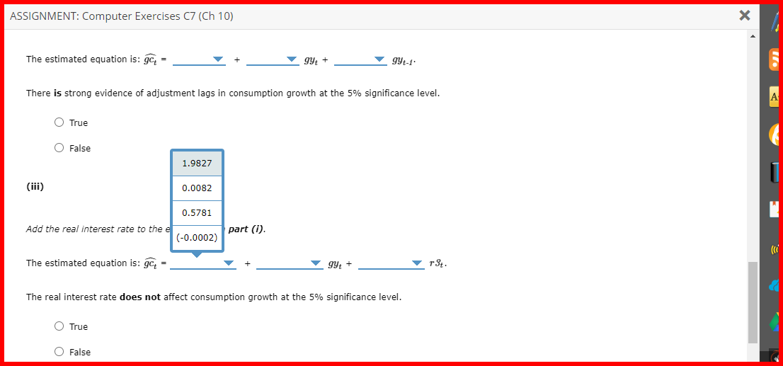 1. Computer Exercise C7 For this exercise you will be | Chegg.com