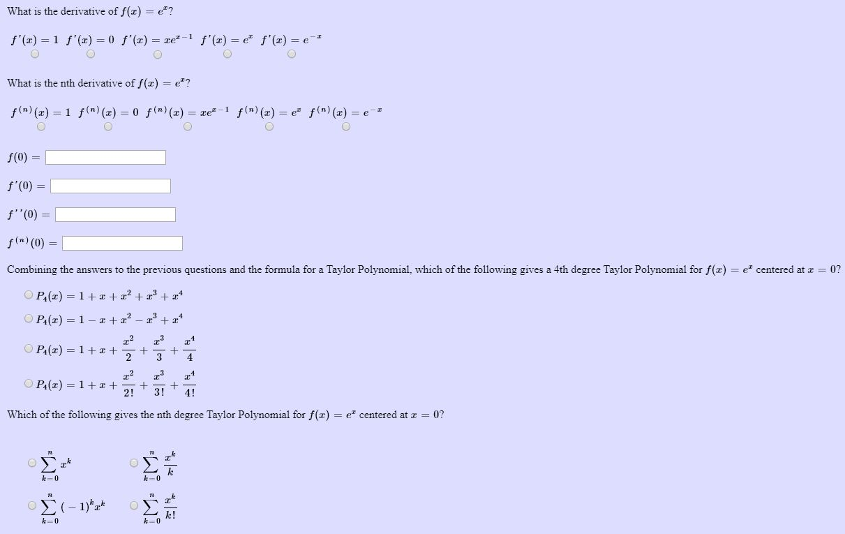 Solved What Is The Derivative Of F X E F X 1 F Chegg Com