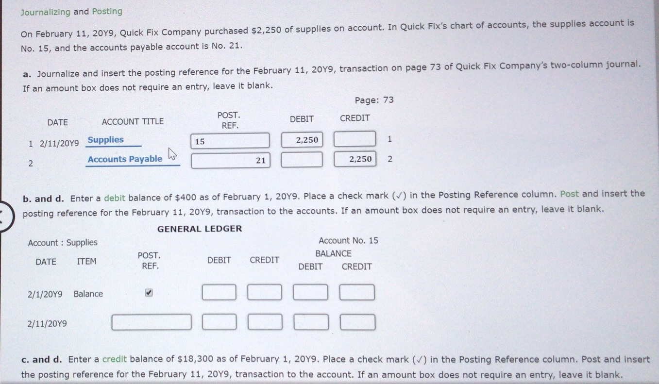 Debit Credit Chart