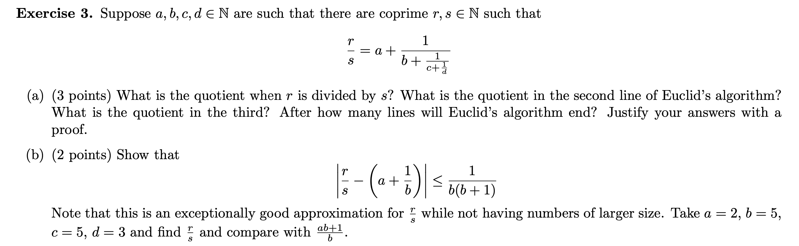 Solved Sr=a+b+c+d111 (a) (3 Points) What Is The Quotient 