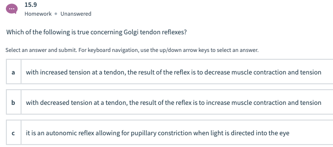 Solved Which Of The Following Nerves Is Involved In The | Chegg.com