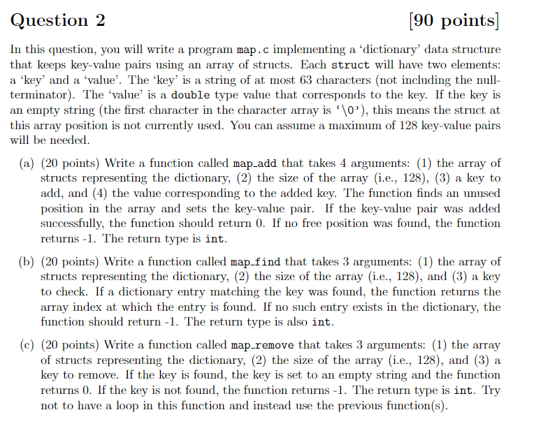 Solved (20 points) Write a main() function that runs a loop | Chegg.com
