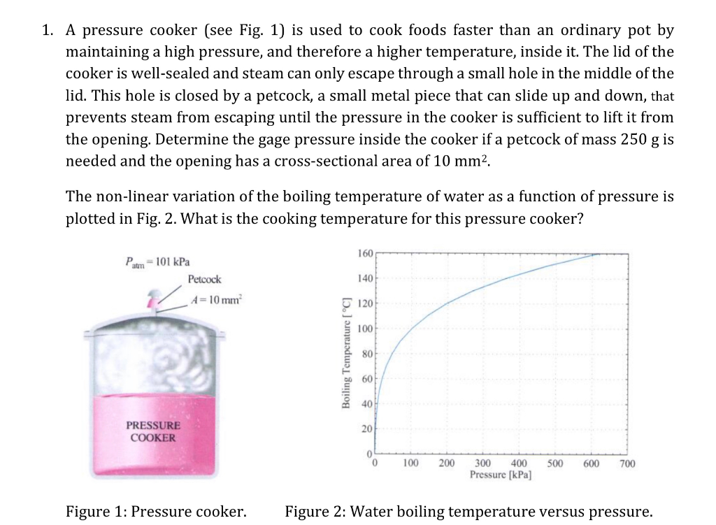 High pressure cooker online temperature