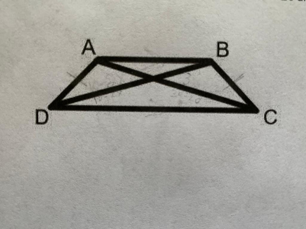 Solved In Trapezoid ABCD, AD ≅ BC And AC = 3x − 20 And BD = | Chegg.com