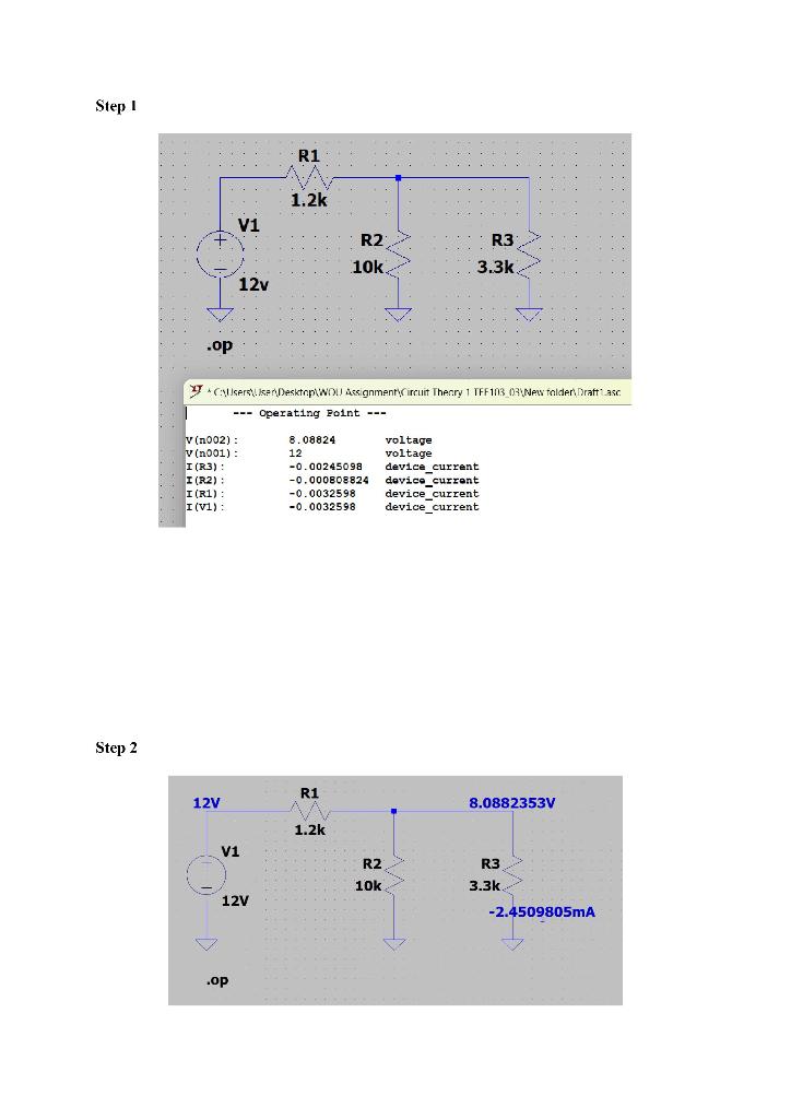 Solved Step I Step 2\[ \begin{array}{l} I_{R_{3}}=2.45 | Chegg.com