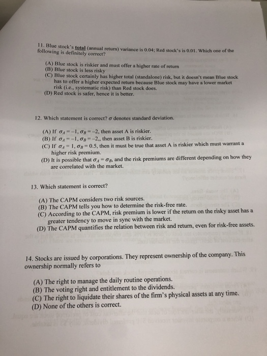 Solved Part I. 30 Multiple choice questions (2 points each; | Chegg.com