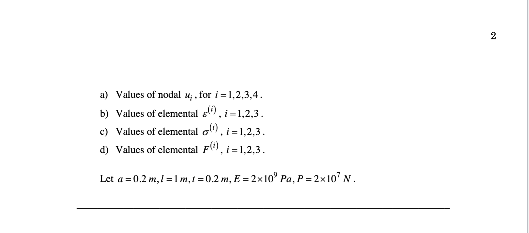 Solved 1. Consider the axially loaded tapered bar with a Chegg