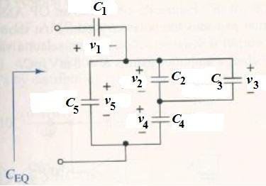 Solved The Following Circuit Part Is Given Capacitances Chegg Com