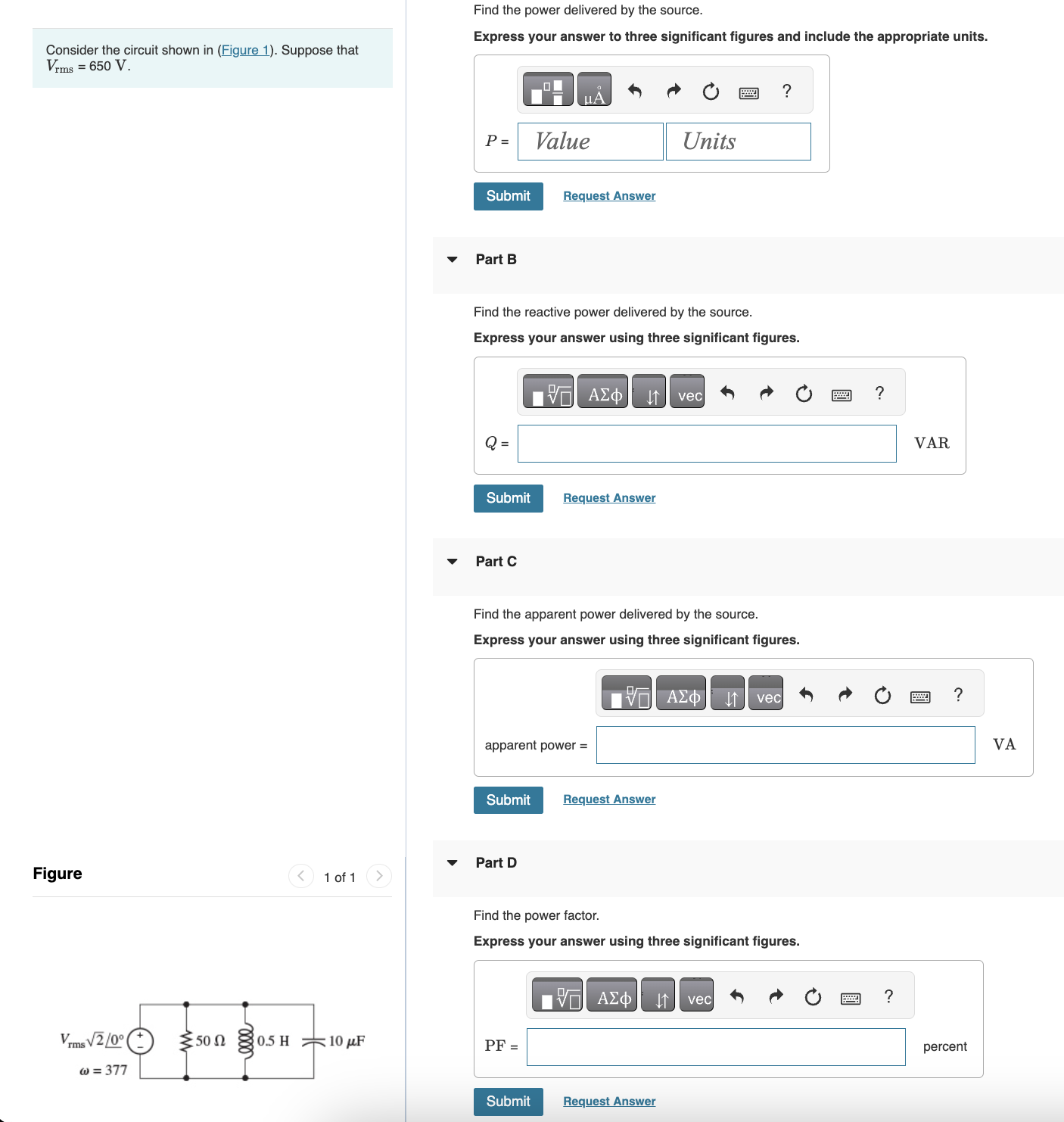Solved Consider the circuit shown in (Figure 1). ﻿Suppose | Chegg.com