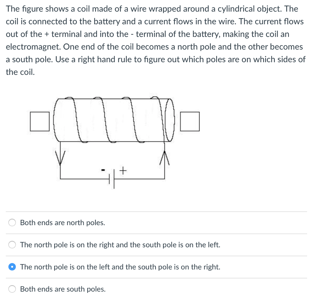 Solved The figure shows a coil made of a wire wrapped around