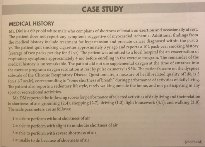 case study past medical history