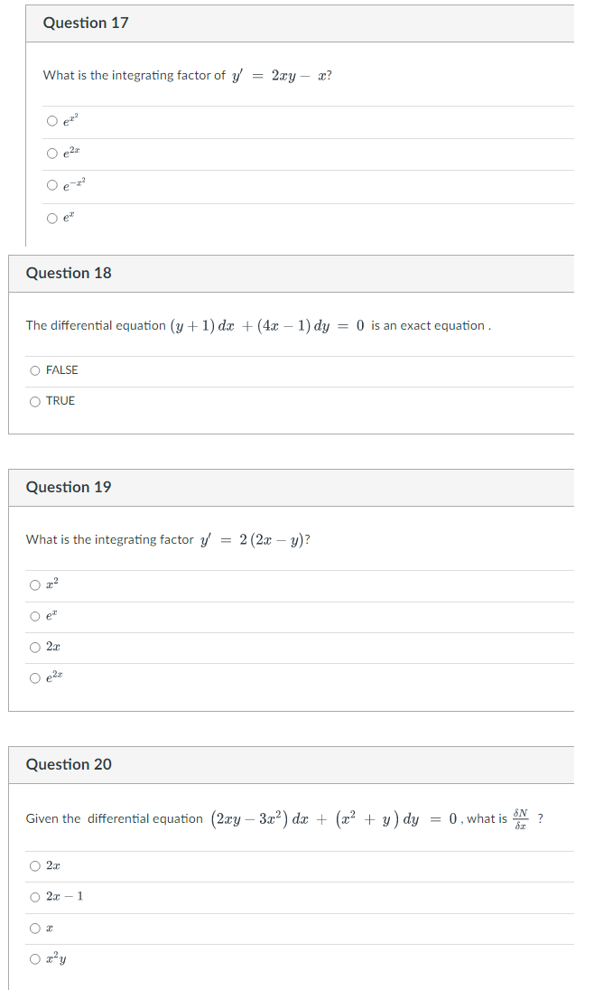 Solved Given the differential equation | Chegg.com