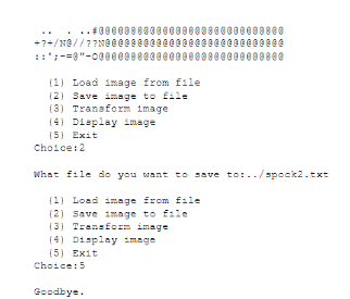 Program 6 The ASCII Art Image Editor ASCII Art is a | Chegg.com