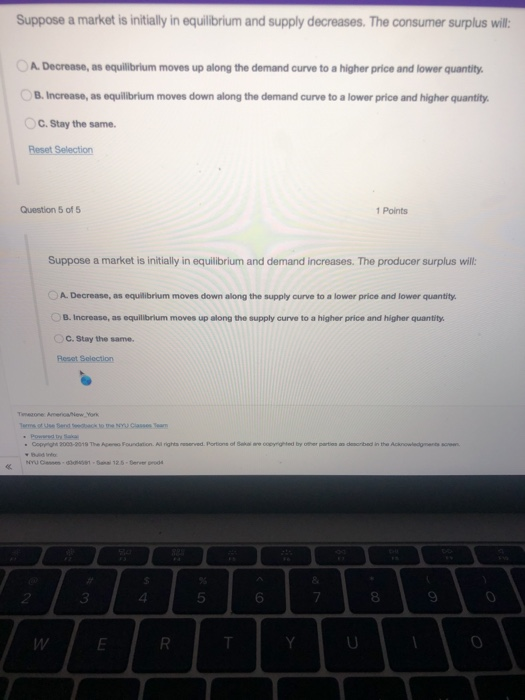 Solved Suppose a market is initially in equilibrium and | Chegg.com