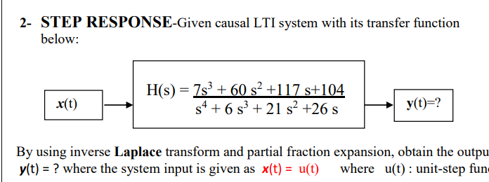 Solved By using inverse Laplace transform and | Chegg.com