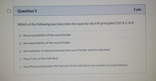 Solved Question 5 2 pts Which of the following best | Chegg.com