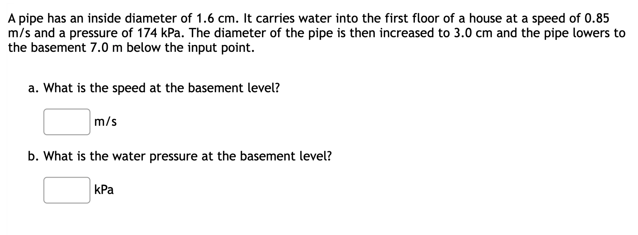 solved-a-pipe-has-an-inside-diameter-of-1-6-cm-it-carries-chegg