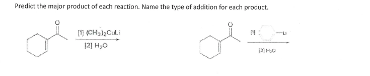 Solved Predict the major product of each reaction. Name the | Chegg.com