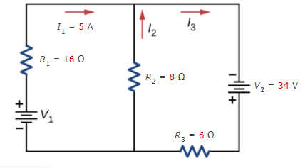 Solved Consider the circuit shown below. Find V1 (in V), I2 | Chegg.com