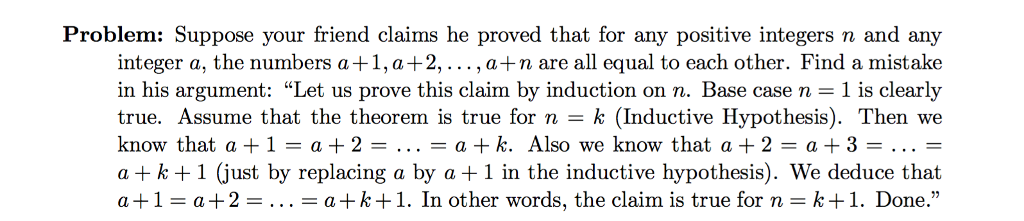 Solved Problem: Suppose Your Friend Claims He Proved That | Chegg.com