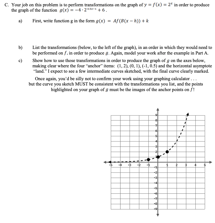 Solved C. Your job on this problem is to perform | Chegg.com