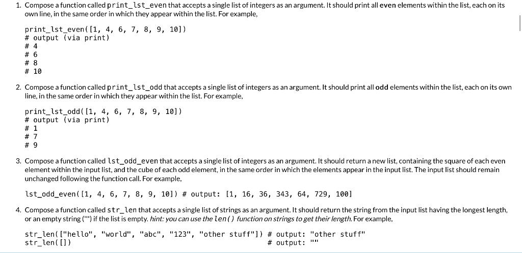 Solved use python IDLE when providing your solution and | Chegg.com