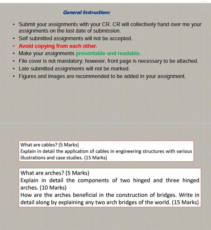 Solved General Instructions . Submit your assignments with | Chegg.com