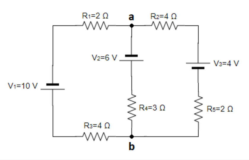 Solved In the following circuit, calculate the intensities | Chegg.com